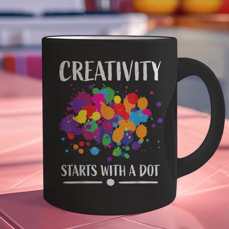 Dot Day Shirt Women Men Kids Girls Boys Teacher 2024 Dot Day Graphic Print Coffee Mug, gift for family, gift for coworker