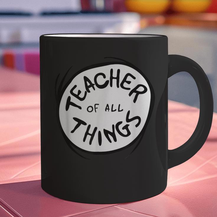 Dr Seuss Teacher Of All Things Red Emblem Graphic Print Coffee Mug, gift for family, gift for coworker