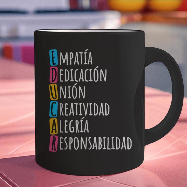 Educar Bilingual Spanish Teacher Graphic Print Coffee Mug, gift for family, gift for coworker