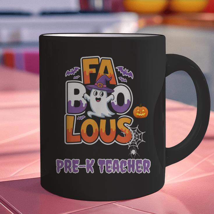 Fabulous Pre-K Teacher Halloween Costume Classroom Outfit Graphic Print Coffee Mug, gift for family, gift for coworker