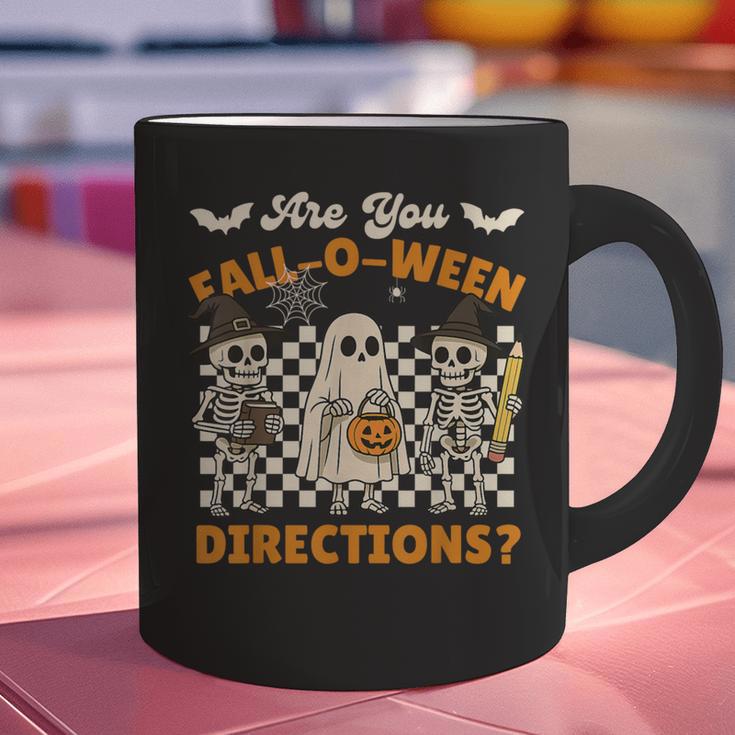 Are You Fall o Ween Directions Halloween Skeleton Teacher Graphic Print Coffee Mug, gift for family, gift for coworker Are You Fall o Ween Directions Halloween Skeleton Teacher Graphic Print Coffee Mug, gift for family, gift for coworker