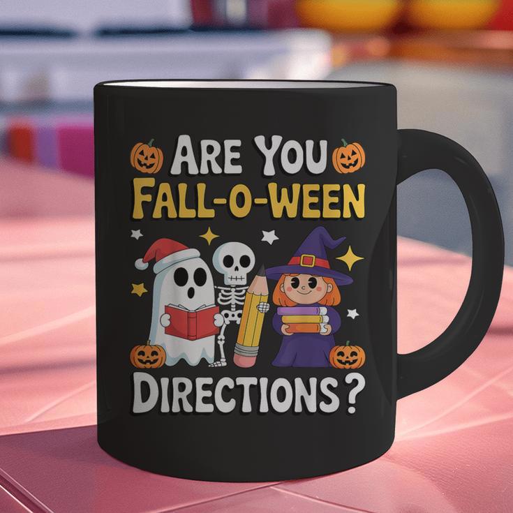 Are You Fall O Ween Directions Halloween Teacher Ghost Graphic Print Coffee Mug, gift for family, gift for coworker Are You Fall O Ween Directions Halloween Teacher Ghost Graphic Print Coffee Mug, gift for family, gift for coworker