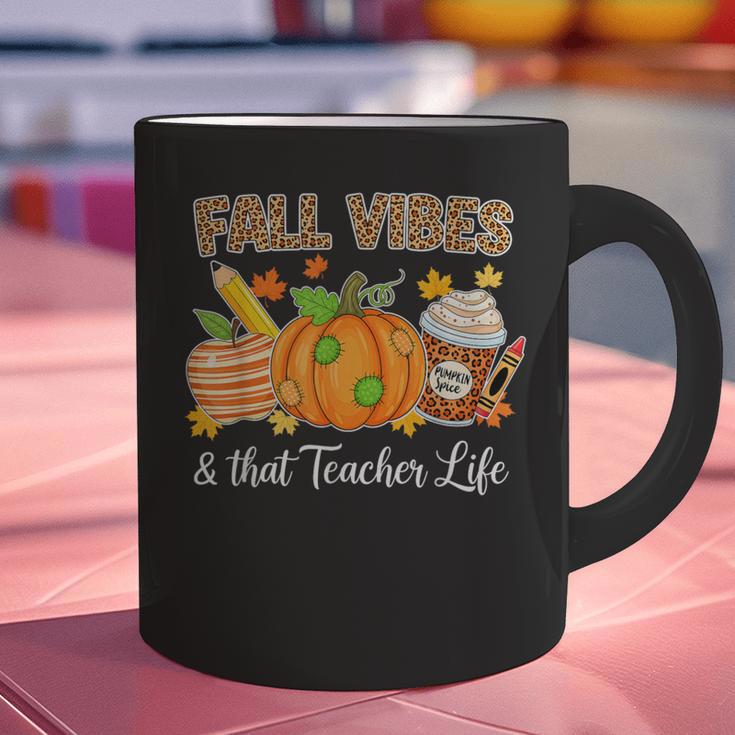 Fall Vibes And That Teacher Life Autumn Thanksgiving Graphic Print Coffee Mug, gift for family, gift for coworker Fall Vibes And That Teacher Life Autumn Thanksgiving Graphic Print Coffee Mug, gift for family, gift for coworker
