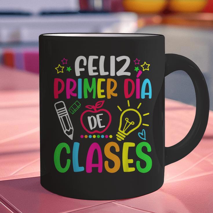 Feliz Primer Dia De Clases Kids Girl Teacher Spanish School Graphic Print Coffee Mug, gift for family, gift for coworker Feliz Primer Dia De Clases Kids Girl Teacher Spanish School Graphic Print Coffee Mug, gift for family, gift for coworker