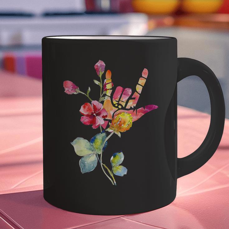 Flower American Sign Language ASL Teacher Teaching Deaf Graphic Print Coffee Mug, gift for family, gift for coworker Flower American Sign Language ASL Teacher Teaching Deaf Graphic Print Coffee Mug, gift for family, gift for coworker