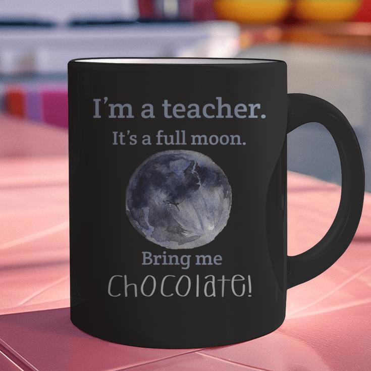 Full Moon Teacher Humor For Men Women Girls Kids Graphic Print Coffee Mug, gift for family, gift for coworker