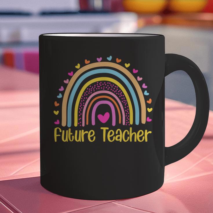 Future Teacher Rainbow Graphic Print Coffee Mug, Future Teacher Mugs, gift for family, gift for coworker Future Teacher Rainbow Graphic Print Coffee Mug, Future Teacher Mugs, gift for family, gift for coworker