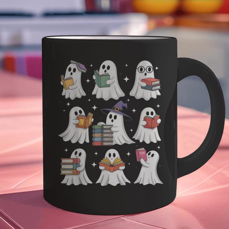 Ghost Reading Teacher Halloween Costume Librarian Book Lover Graphic Print Coffee Mug, gift for family, gift for coworker Ghost Reading Teacher Halloween Costume Librarian Book Lover Graphic Print Coffee Mug, gift for family, gift for coworker
