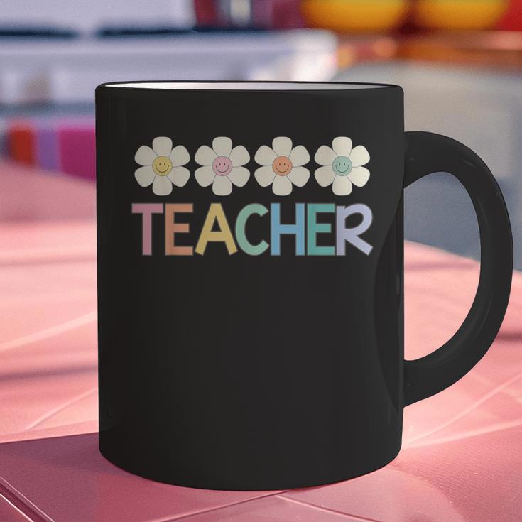 Groovy Teacher Cute Daisy Flower Retro Back To School Graphic Print Coffee Mug, Groovy Teacher Mugs, gift for family, gift for coworker Groovy Teacher Cute Daisy Flower Retro Back To School Graphic Print Coffee Mug, Groovy Teacher Mugs, gift for family, gift for coworker