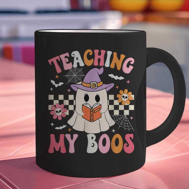 Groovy Teaching My Boos Teacher Ghost Halloween Teacher Graphic Print Coffee Mug, Groovy Teacher Mugs, gift for family, gift for coworker Groovy Teaching My Boos Teacher Ghost Halloween Teacher Graphic Print Coffee Mug, Groovy Teacher Mugs, gift for family, gift for coworker