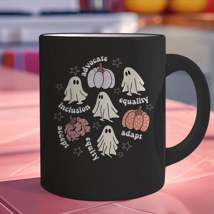 Halloween Advocate Heat Transfers Special Education Teacher Men Women Graphic Print Coffee Mug, gift for family, gift for coworker