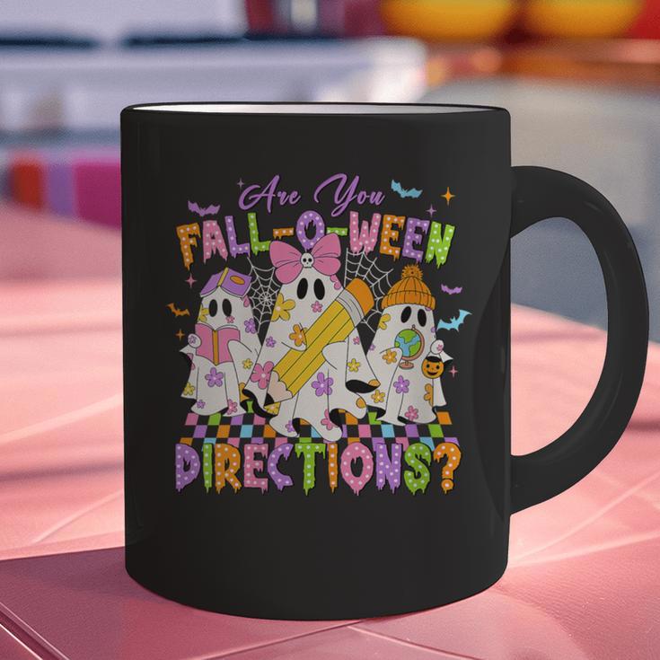 Halloween Floral Ghost Teacher Are You Falloween Directions Graphic Print Coffee Mug, gift for family, gift for coworker Halloween Floral Ghost Teacher Are You Falloween Directions Graphic Print Coffee Mug, gift for family, gift for coworker