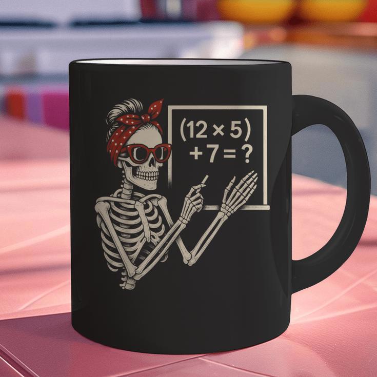 Halloween Math Teacher Skeleton Six Seven Meme Brainrot Graphic Print Coffee Mug, gift for family, gift for coworker Halloween Math Teacher Skeleton Six Seven Meme Brainrot Graphic Print Coffee Mug, gift for family, gift for coworker