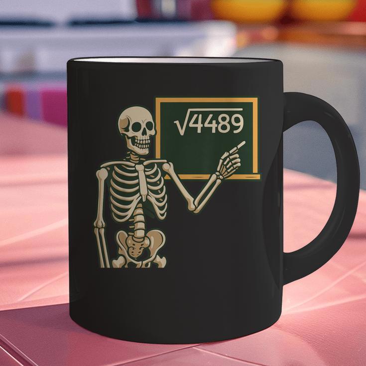 Halloween Skeleton 67 Meme Square Root 4489 Math Teacher Graphic Print Coffee Mug, gift for family, gift for coworker Halloween Skeleton 67 Meme Square Root 4489 Math Teacher Graphic Print Coffee Mug, gift for family, gift for coworker