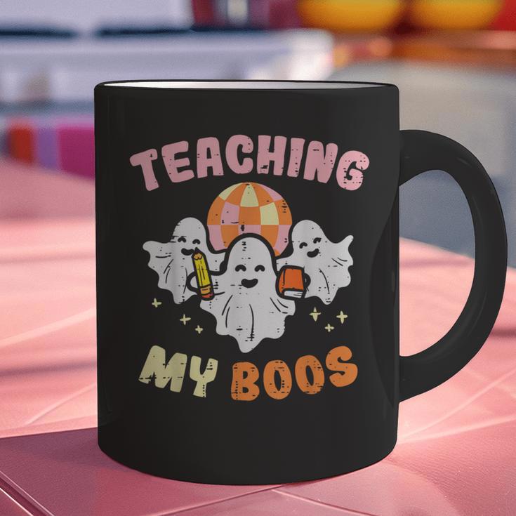 Halloween Teacher Teaching My Boos Costume Teacher Men Women Graphic Print Coffee Mug, gift for family, gift for coworker