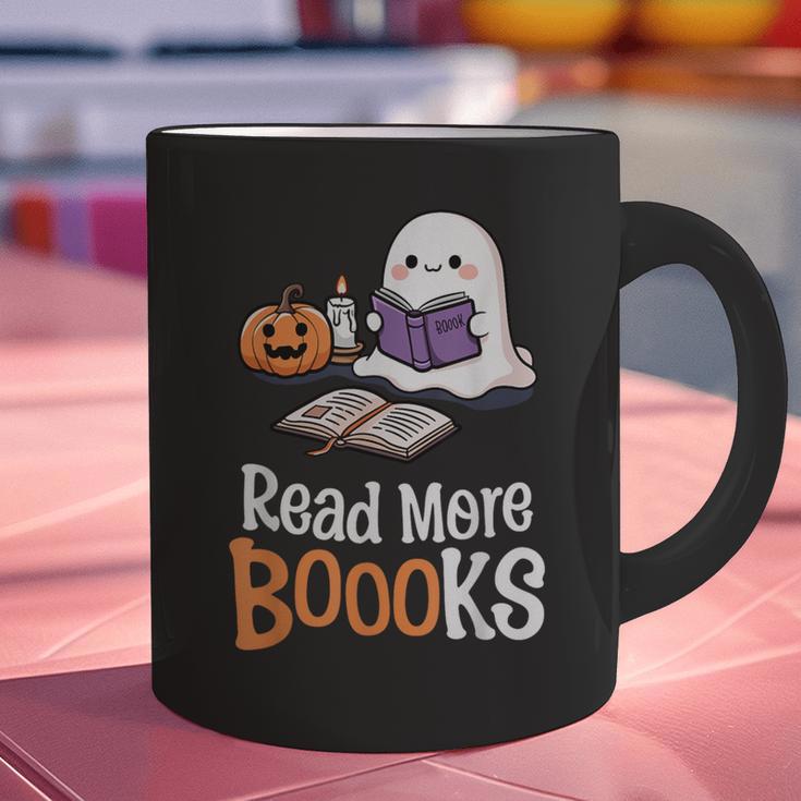 Halloween Teacher Women Cute Reading Ghost Read More Books Graphic Print Coffee Mug, gift for family, gift for coworker