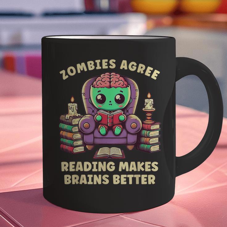 Halloween Teacher Zombie Reading Is Good For Brains Graphic Print Coffee Mug, gift for family, gift for coworker Halloween Teacher Zombie Reading Is Good For Brains Graphic Print Coffee Mug, gift for family, gift for coworker