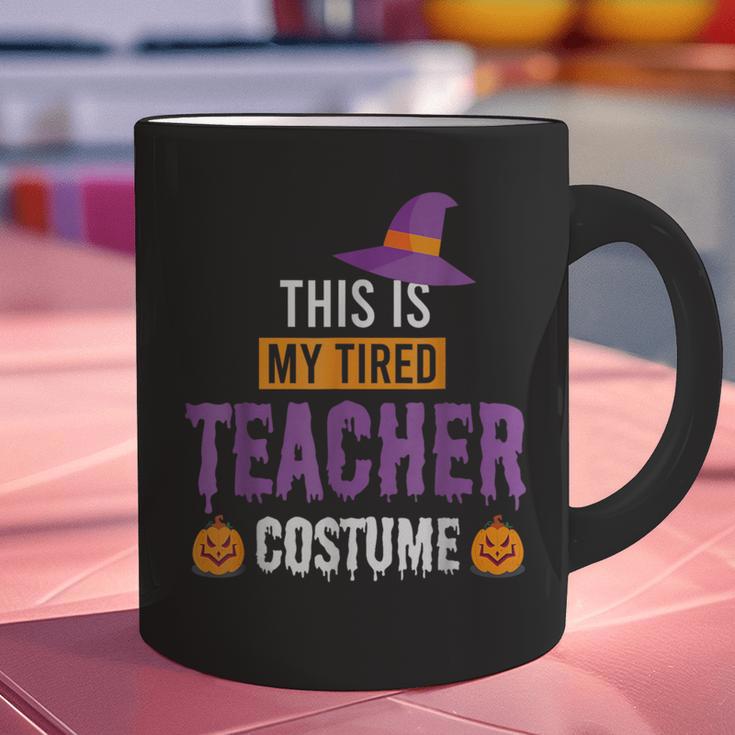 Halloween Teachers This Is My Tired Teacher Costume Graphic Print Coffee Mug, gift for family, gift for coworker Halloween Teachers This Is My Tired Teacher Costume Graphic Print Coffee Mug, gift for family, gift for coworker
