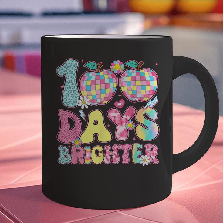 Happy 100th Day Of School 100 Days Brighter Teachers Kids Graphic Print Coffee Mug, gift for family, gift for coworker Happy 100th Day Of School 100 Days Brighter Teachers Kids Graphic Print Coffee Mug, gift for family, gift for coworker