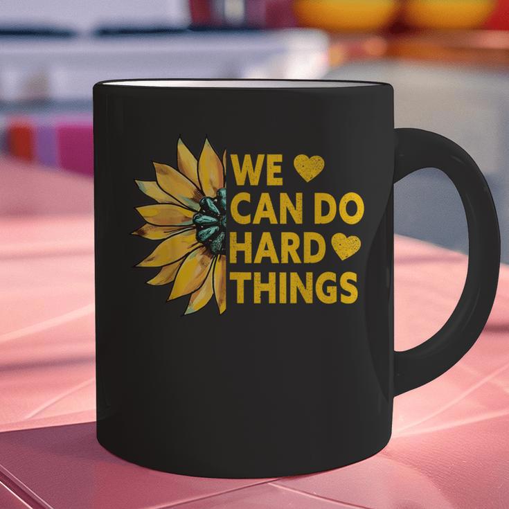 We Can Do Hard Things Kids Teacher Back To School Graphic Print Coffee Mug, gift for family, gift for coworker