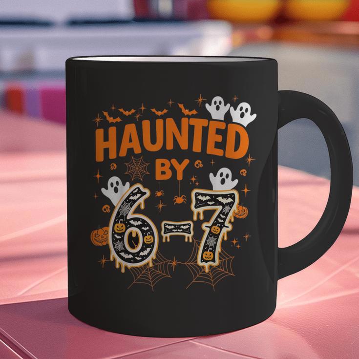 Haunted By 6-7 Halloween Math Teacher Joke Graphic Print Coffee Mug, gift for family, gift for coworker Haunted By 6-7 Halloween Math Teacher Joke Graphic Print Coffee Mug, gift for family, gift for coworker