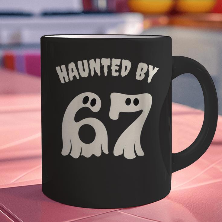 Haunted By 67 Teacher Halloween 6 7 Shirt Graphic Print Coffee Mug, gift for family, gift for coworker Haunted By 67 Teacher Halloween 6 7 Shirt Graphic Print Coffee Mug, gift for family, gift for coworker