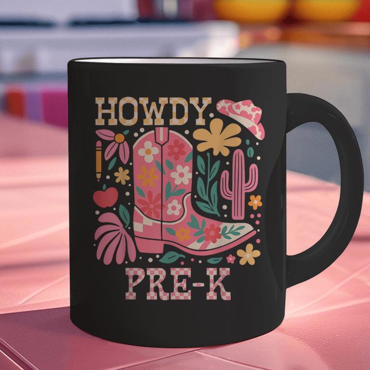 Howdy Pre-K Cowgirls Teacher Back To School Graphic Print Coffee Mug, gift for family, gift for coworker Howdy Pre-K Cowgirls Teacher Back To School Graphic Print Coffee Mug, gift for family, gift for coworker