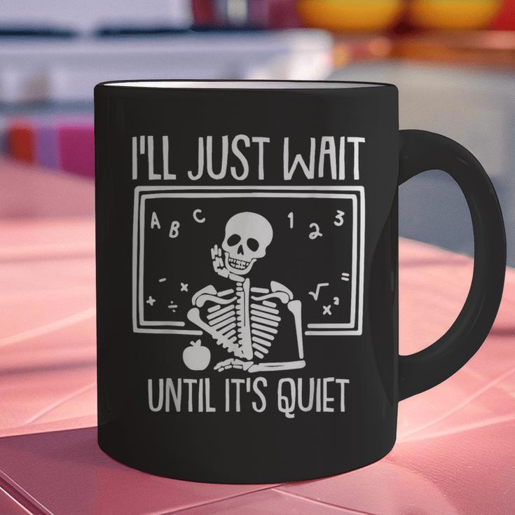 Ill Just Wait Until Its Quiet Teacher Lazy Halloween Costume Graphic Print Coffee Mug, gift for family, gift for coworker