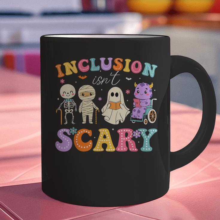 Inclusion Isn't Scary Ghost Halloween SLP Sped Teacher Graphic Print Coffee Mug, gift for family, gift for coworker