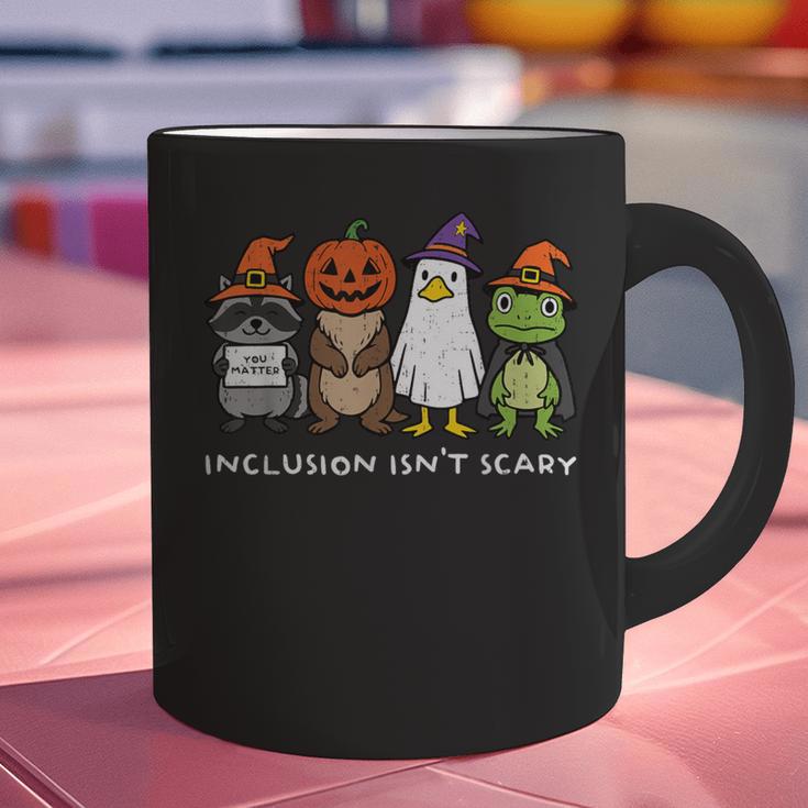 Inclusion Isn't Scary SLP Halloween Sped Teacher Animal Graphic Print Coffee Mug, gift for family, gift for coworker Inclusion Isn't Scary SLP Halloween Sped Teacher Animal Graphic Print Coffee Mug, gift for family, gift for coworker