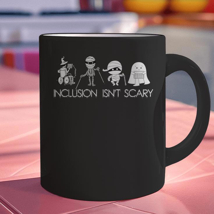 Inclusion Isn't Scary Slp Halloween Sped Teacher Ghost Mummy Graphic Print Coffee Mug, gift for family, gift for coworker Inclusion Isn't Scary Slp Halloween Sped Teacher Ghost Mummy Graphic Print Coffee Mug, gift for family, gift for coworker