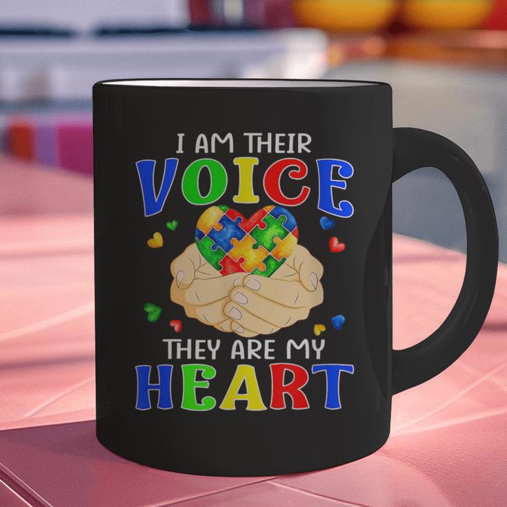 I Am Their Voice They Are My Heart Autism Awareness Teacher Graphic Print Coffee Mug, gift for family, gift for coworker I Am Their Voice They Are My Heart Autism Awareness Teacher Graphic Print Coffee Mug, gift for family, gift for coworker