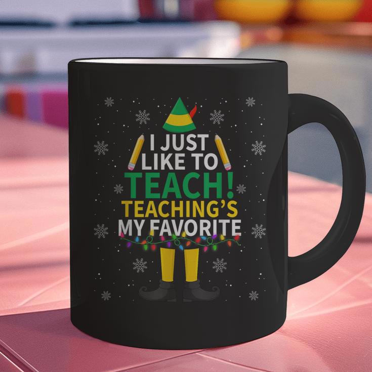 I Just Like To Teach Teaching My Favorite Christmas Teacher Graphic Print Coffee Mug, gift for family, gift for coworker I Just Like To Teach Teaching My Favorite Christmas Teacher Graphic Print Coffee Mug, gift for family, gift for coworker