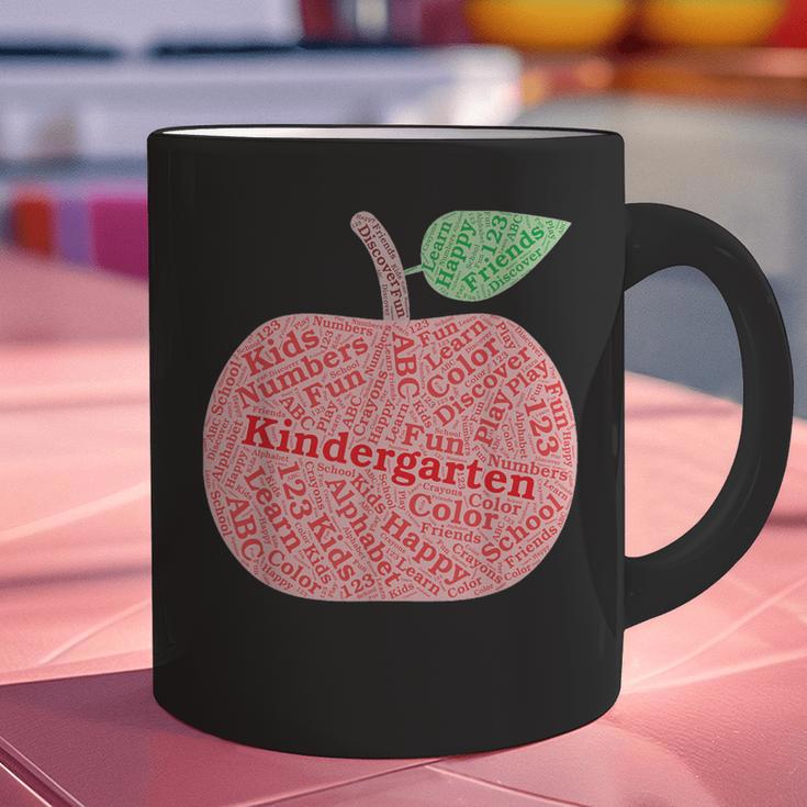 Kindergarten Apple Word Art For Teachers & Students Graphic Print Coffee Mug, gift for family, gift for coworker Kindergarten Apple Word Art For Teachers & Students Graphic Print Coffee Mug, gift for family, gift for coworker