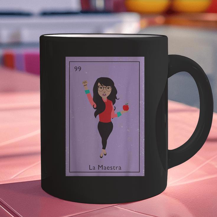 La Maestra Mexican Bingo Card Teacher Lottery Card Graphic Print Coffee Mug, gift for family, gift for coworker La Maestra Mexican Bingo Card Teacher Lottery Card Graphic Print Coffee Mug, gift for family, gift for coworker