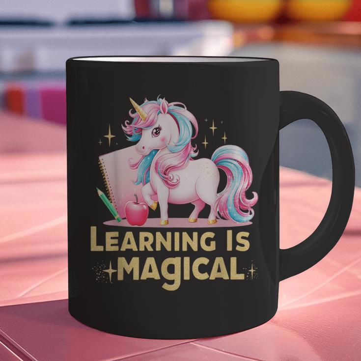 LEARNING IS MAGICAL TEACHER UNICORN BACK TO SCHOOL UNICORN Graphic Print Coffee Mug, gift for family, gift for coworker LEARNING IS MAGICAL TEACHER UNICORN BACK TO SCHOOL UNICORN Graphic Print Coffee Mug, gift for family, gift for coworker