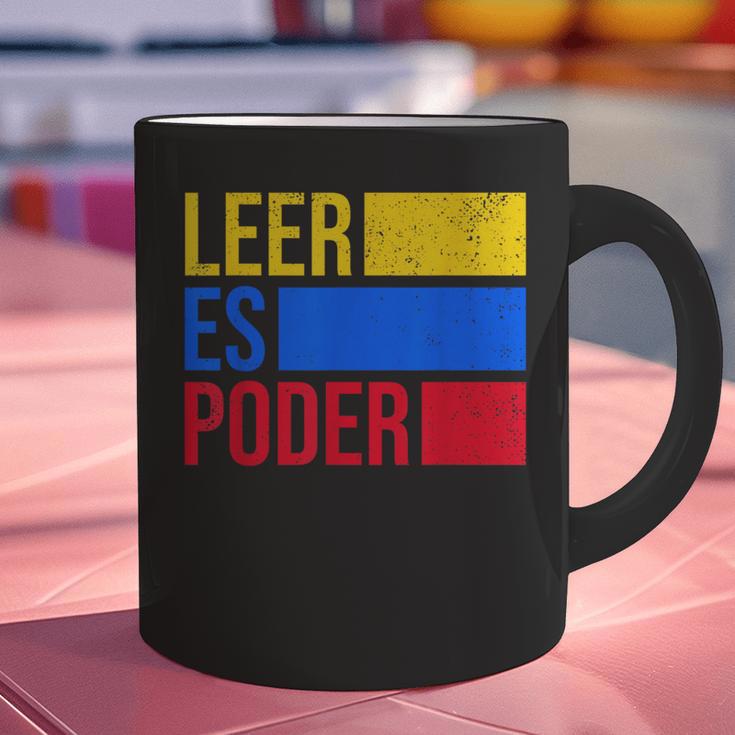 Leer Es Poder Colombian Spanish Teacher Maestra Colombia Graphic Print Coffee Mug, gift for family, gift for coworker Leer Es Poder Colombian Spanish Teacher Maestra Colombia Graphic Print Coffee Mug, gift for family, gift for coworker