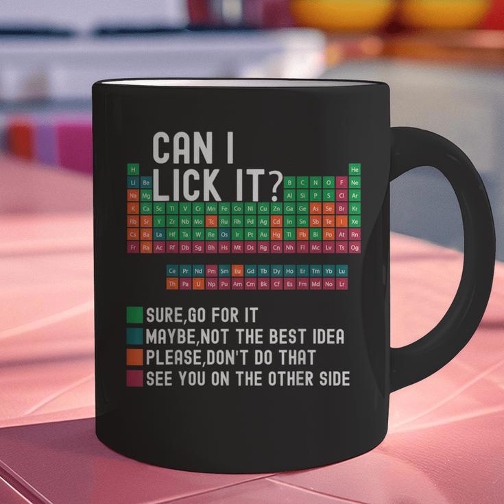 Can I Lick It Periodic Table Science Teacher Chemistry Graphic Print Coffee Mug, Science Teacher Mugs, gift for family, gift for coworker