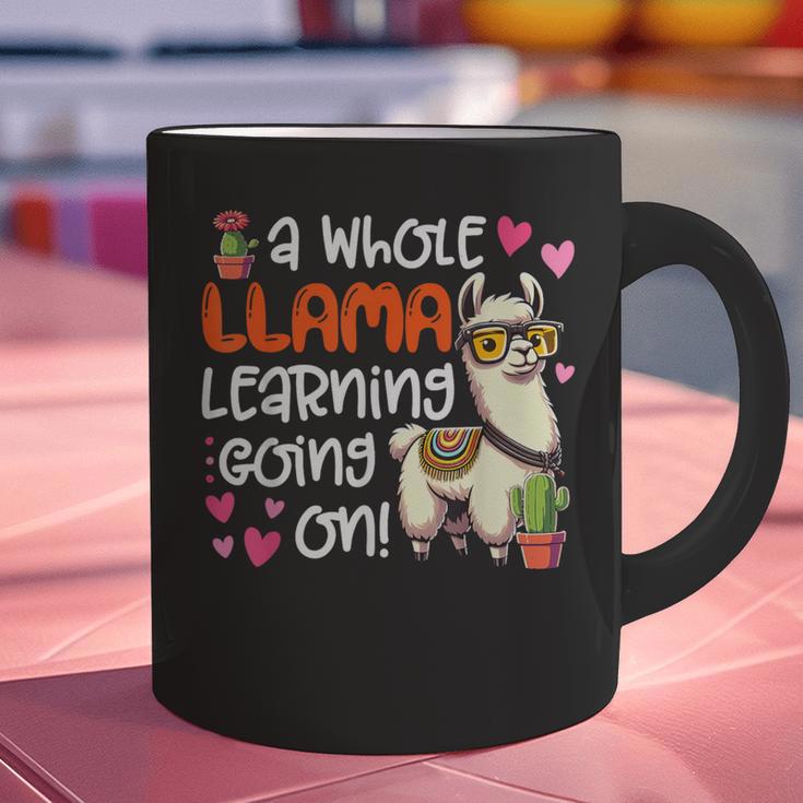 Llama Learning Teachers Students Alpaca Lover Back To School Graphic Print Coffee Mug, gift for family, gift for coworker Llama Learning Teachers Students Alpaca Lover Back To School Graphic Print Coffee Mug, gift for family, gift for coworker