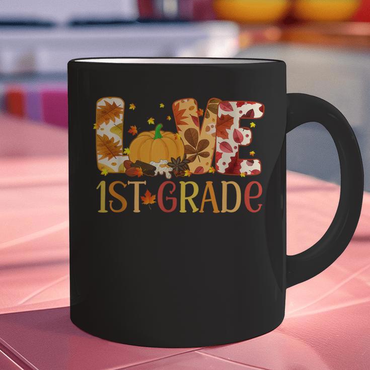 Love First Grade Happy Fall Thanksgiving Women 1st Teacher Graphic Print Coffee Mug, First Grade Teacher Mugs, gift for family, gift for coworker Love First Grade Happy Fall Thanksgiving Women 1st Teacher Graphic Print Coffee Mug, First Grade Teacher Mugs, gift for family, gift for coworker