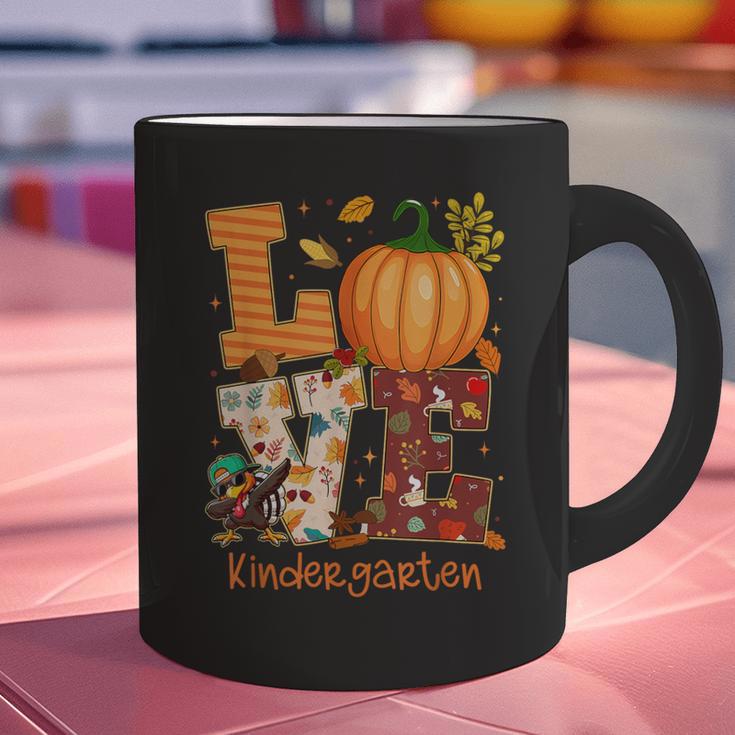 Love Kindergarten Teacher Turkey Thanksgiving Autumn Fall Graphic Print Coffee Mug, gift for family, gift for coworker Love Kindergarten Teacher Turkey Thanksgiving Autumn Fall Graphic Print Coffee Mug, gift for family, gift for coworker