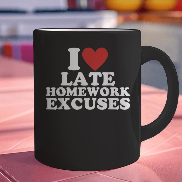I Love Late Homework Excuses Sarcastic Teacher Lie For Men Women Graphic Print Coffee Mug, gift for family, gift for coworker I Love Late Homework Excuses Sarcastic Teacher Lie For Men Women Graphic Print Coffee Mug, gift for family, gift for coworker
