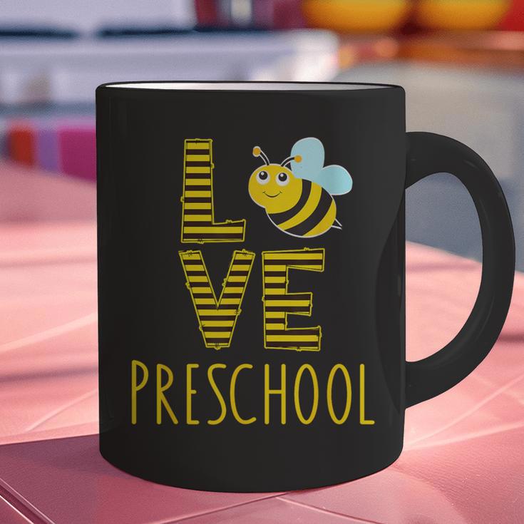 Love Preschool Back To School Yellow Bee Preschool Teacher For Men Women Girls Kids Graphic Print Coffee Mug, gift for family, gift for coworker Love Preschool Back To School Yellow Bee Preschool Teacher For Men Women Girls Kids Graphic Print Coffee Mug, gift for family, gift for coworker