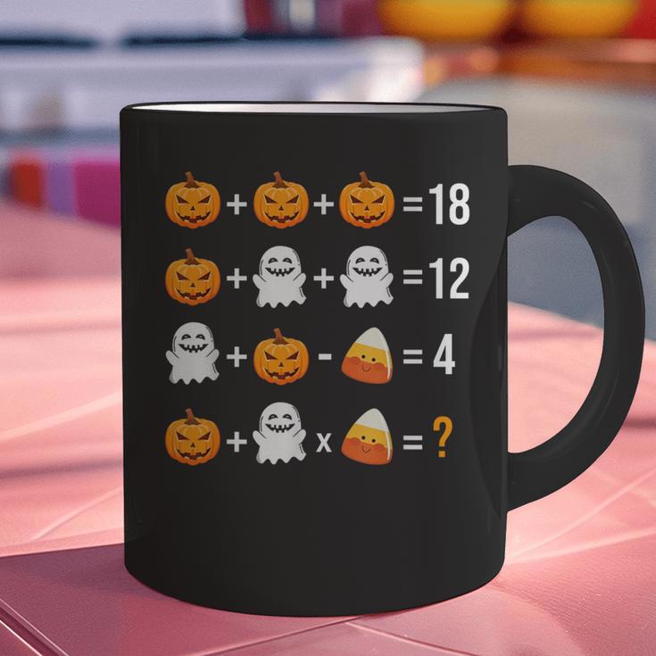 Math Teacher Halloween Equation Pumpkin Ghost Candy Corn Graphic Print Coffee Mug, gift for family, gift for coworker Math Teacher Halloween Equation Pumpkin Ghost Candy Corn Graphic Print Coffee Mug, gift for family, gift for coworker