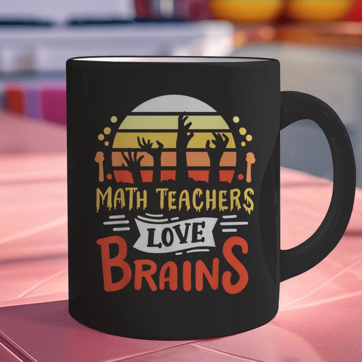 Math Teachers Love Brains Halloween Costume Zombie For Men Women Graphic Print Coffee Mug, gift for family, gift for coworker Math Teachers Love Brains Halloween Costume Zombie For Men Women Graphic Print Coffee Mug, gift for family, gift for coworker
