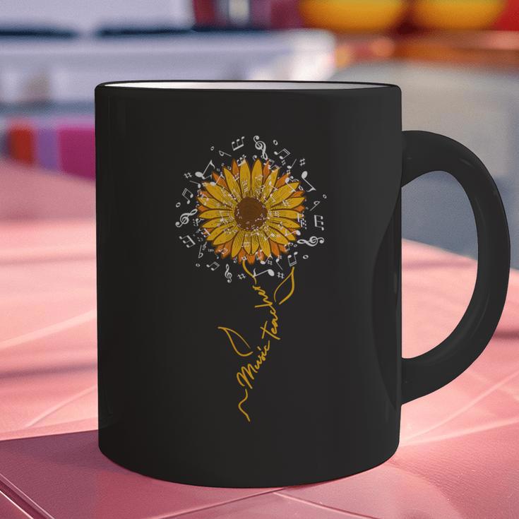 Music Teacher Shirt Sunflower Music Notes Musician Singer Graphic Print Coffee Mug, gift for family, gift for coworker Music Teacher Shirt Sunflower Music Notes Musician Singer Graphic Print Coffee Mug, gift for family, gift for coworker