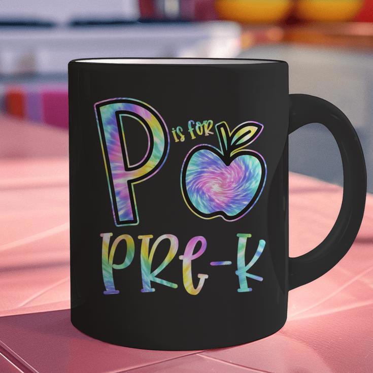 P Is For Pre-K Preschool Teacher Tie Dye Back To School Graphic Print Coffee Mug, gift for family, gift for coworker P Is For Pre-K Preschool Teacher Tie Dye Back To School Graphic Print Coffee Mug, gift for family, gift for coworker