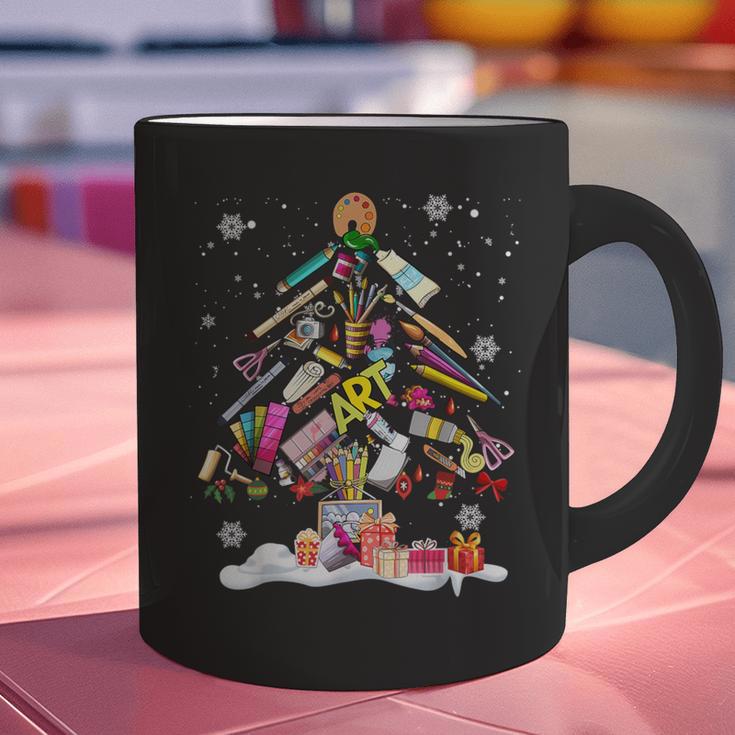 Paintbrush Christmas Tree Decor Xmas For Artist Art Teacher For Men Women Graphic Print Coffee Mug, gift for family, gift for coworker Paintbrush Christmas Tree Decor Xmas For Artist Art Teacher For Men Women Graphic Print Coffee Mug, gift for family, gift for coworker