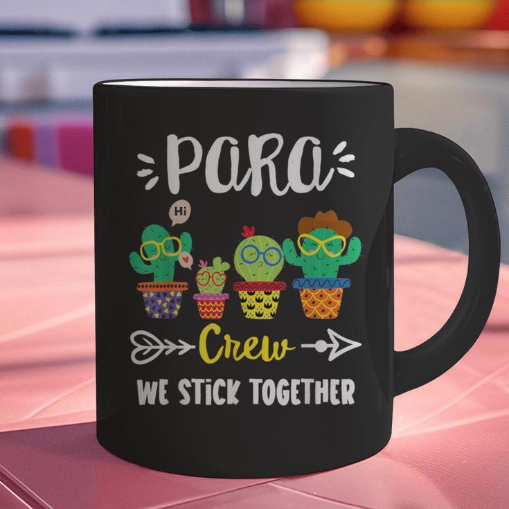 PARA Crew School Cactus Team PARA Teacher Squad For Men Women Kids Graphic Print Coffee Mug, gift for family, gift for coworker