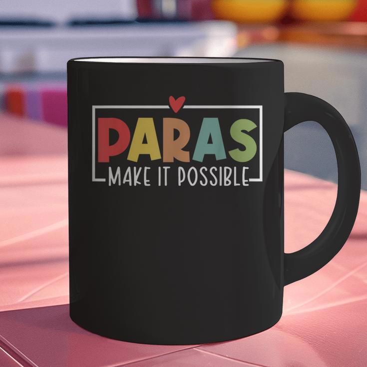 Paras Make It Possible Teacher Paraprofessional Paraeducator Graphic Print Coffee Mug, gift for family, gift for coworker Paras Make It Possible Teacher Paraprofessional Paraeducator Graphic Print Coffee Mug, gift for family, gift for coworker